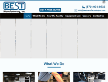 Tablet Screenshot of bestmanufacturinginc.com